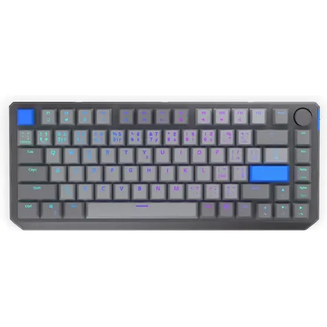 Endorfy Thock V2 75% Wireless CZ šedá / Herní klávesnice / Bezdrátová / Endorfy Yellow / USB&BT&2.4GHz / CZ layout