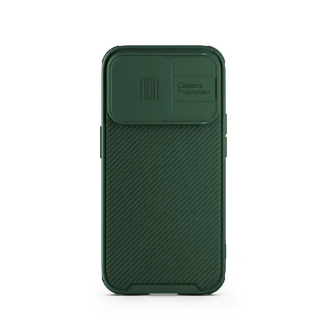 Spello Durable Magnetic Case Odolný magnetický kryt s posuvnou ochranou čoček pro Apple iPhone 15 Pro zelená