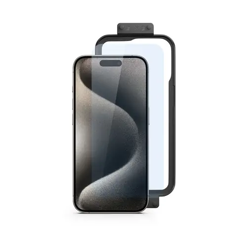 Spello Clear Glass Ochranné sklo pro Apple iPhone 15 Plus / s instalačním rámečkem / 2ks