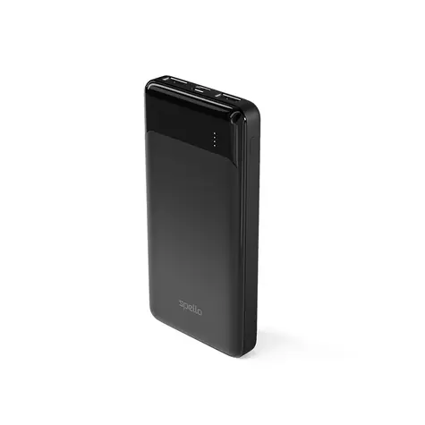 Spello Slim Power Bank 10 000mAh černá / 10W / 2x USB-A / USB-C