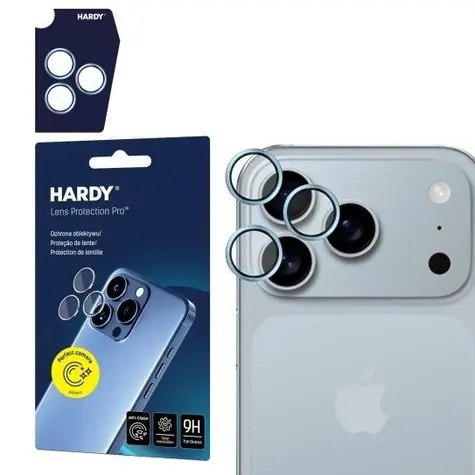 3mk HARDY Lens Protection Pro skla na fotoaparát pro Apple iPhone 17 Pro /17 Pro Max Ocean Blue