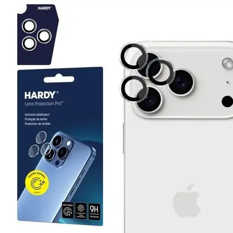 3mk HARDY Lens Protection Pro skla na fotoaparát pro Apple iPhone 17 Pro /17 Pro Max Transparent