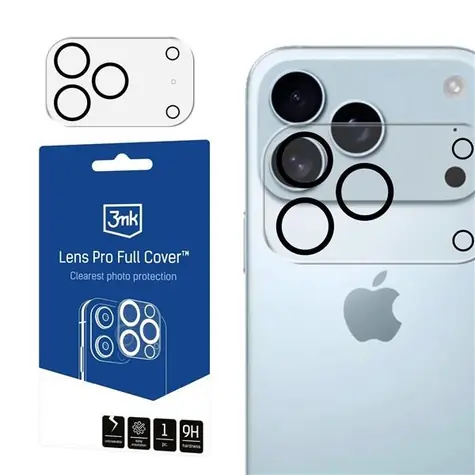 3mk Lens Pro Full Cover skla na fotoaparát pro Apple iPhone 17 Pro