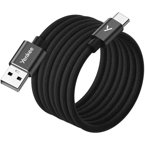 YENKEE YCU MAGNETIC 04 Kabel USB-A (M) - USB-C (M) 1.5m černá / 18W / 480Mb/s