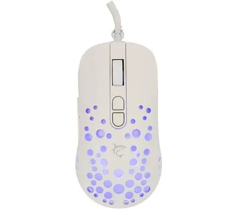 White Shark TRISTAN-2 bílá / herní myš / optická / 12800 DPI / 7 tlačítek / USB / RGB