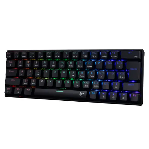 White Shark GK-3111 KAIKEN černá / bezdrátová herní mechanická klávesnice / CZ/SK layout / BT / USB / LED