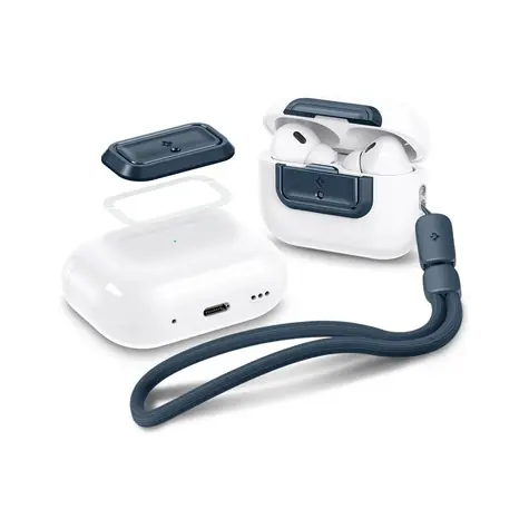 Spigen Lock Fit M pouzdro pro Apple AirPods Pro 1 & 2 modrá