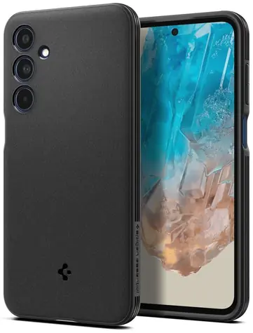 Spigen Essential Sand Blast Zadní kryt pro Samsung Galaxy M35 5G matná černá