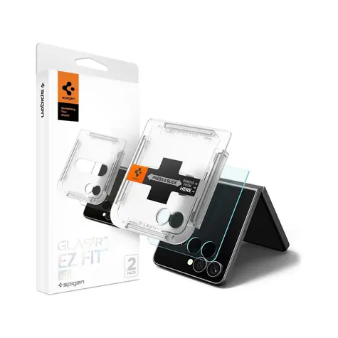 Spigen Glass tR EZ Fit HD Ochranné sklo pro Samsung Galaxy Z Flip 7 čirá / 2ks