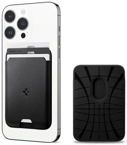 Spigen Valentinus Wallet Magsafe Peneženka na 3 karty černá