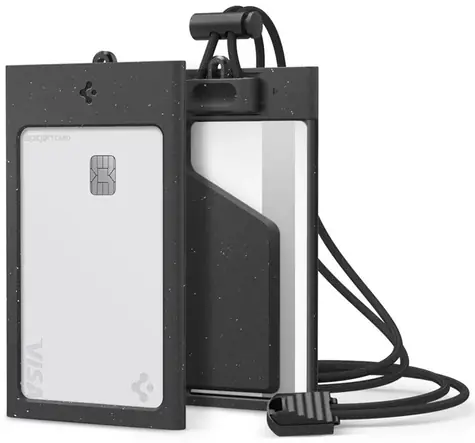 Spigen Badge Holder MagSlide držák karty přes krk černá