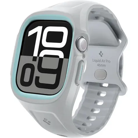 Spigen Liquid Air Pro ochranný kryt s řemínkem pro Apple Watch 10 46mm šedá