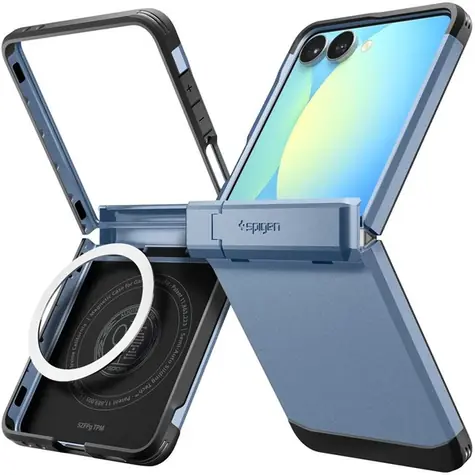 Spigen Tough Armor Pro MagSafe kryt pro Samsung Galaxy Z Flip 7 světlá modrá