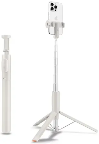 Spigen MagSafe  SelfieStick Tripod Auto-Open selfie tyč béžová