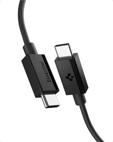 Spigen ACA08718 Essential USB-C na USB-C 60W kabel 1m černá / USB 2.0