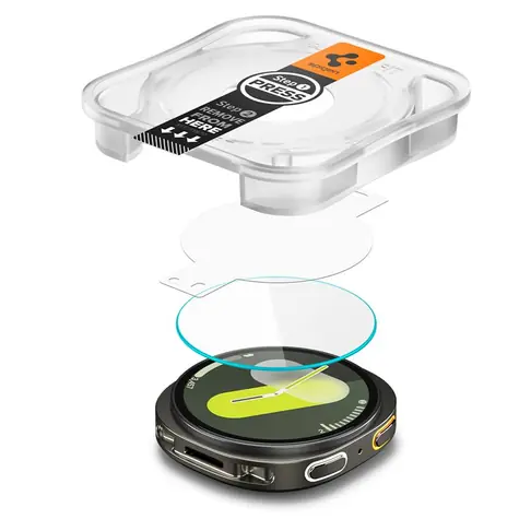 Spigen Glass tR EZ Fit transparency Ochranné sklo 2ks pro Galaxy Watch 8 (40mm)