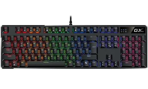 GENIUS GX GAMING Scorpion K12 černá / Herní drátová klávesnice / mechanická / RGB / Copilot / USB / CZ+SK layout