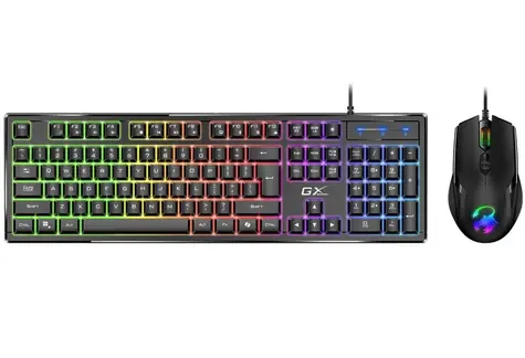 GENIUS GX GAMING Scorpion KM-GX6 černá / drátový set klávesnice s myší / RGB / Copilot / USB / CZ+SK layout