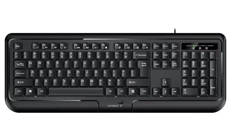 GENIUS KB-118 ver. II černá / Drátová klávesnice / PS2 / CZ+SK layout