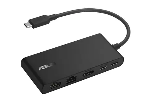 ASUS DC201 Dual 4K Dock černá / USB & USB-C / RJ-45 / HDMI