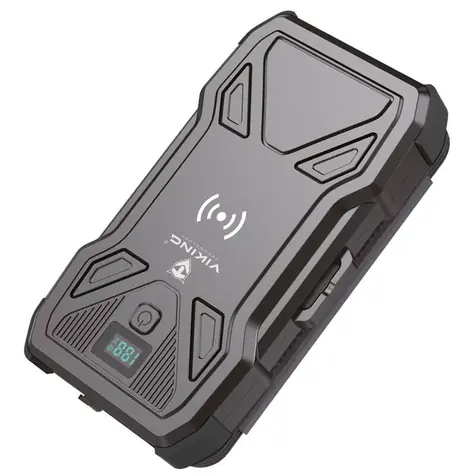 Viking TYR II solární outdoorová powerbanka černá / 20000 mAh / 2x USB-A + 1x USB-C + bezdrátové nabíjení / IP54