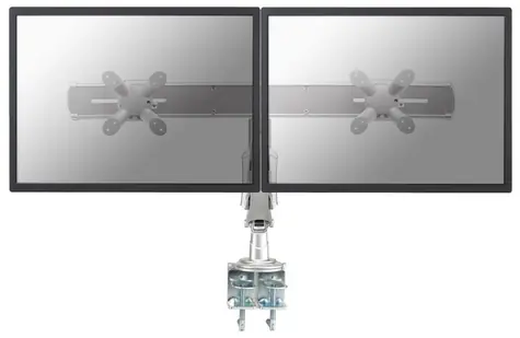 Neomounts FPMA-D940D stříbrná / stolní držák na dva monitory / 10-24