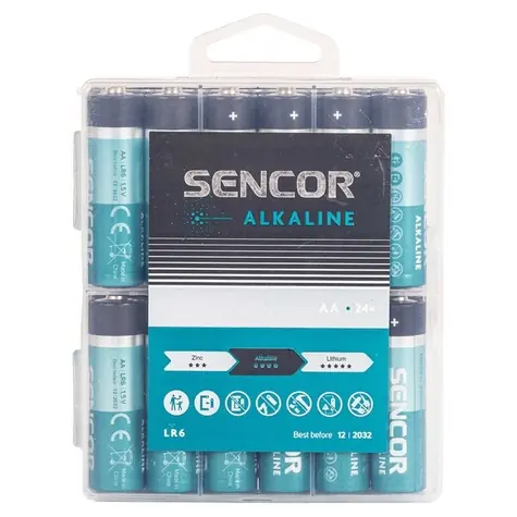 SENCOR SBA LR6 24 BOX Alkalická baterie AA (24ks)