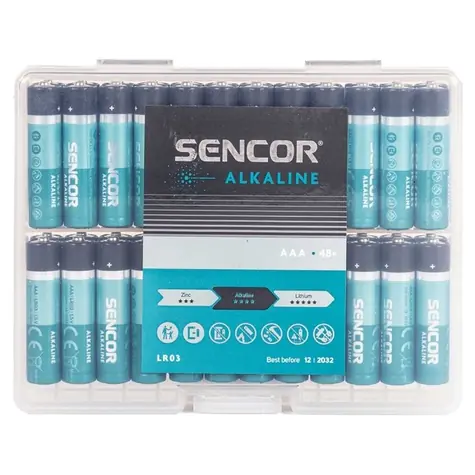 SENCOR SBA LR03 48 BOX Alkalická baterie AAA (48ks)