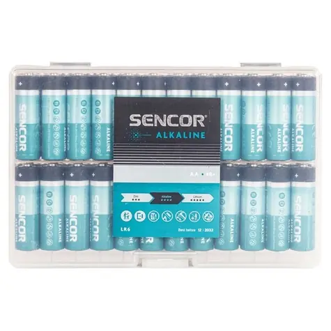 SENCOR SBA LR6 48 BOX Alkalická baterie AA (48ks)