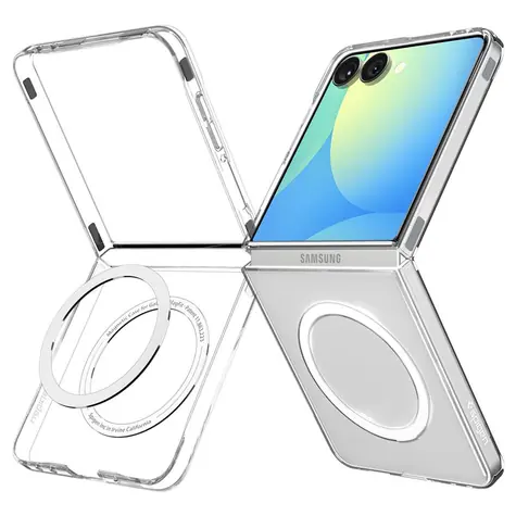 Spigen Air Skin Magsafe ochranný kryt pro Samsung Galaxy Z Flip 7 čirá