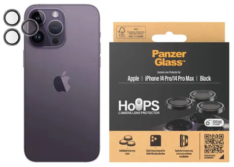 PanzerGlass HoOps Apple iPhone 14 Pro/14 Pro Max ochranné kroužky pro čočky fotoaparátu