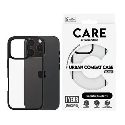 PanzerGlass CARE kryt Apple iPhone 16 Pro Urban Combat černý
