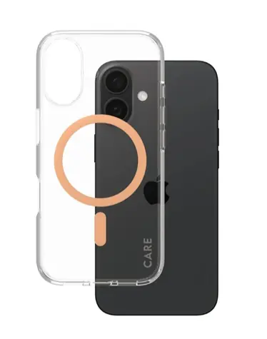 PanzerGlass CARE kryt Apple iPhone 16 MagSafe Urban Combat čirý/broskvový