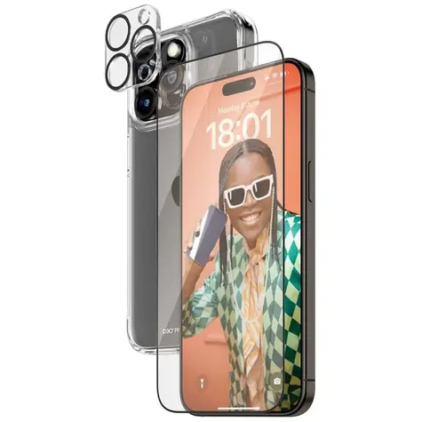 PanzerGlass Bundle 3v1 Apple iPhone 15 Pro Max (PG sklo + HardCase D3O + Camera)