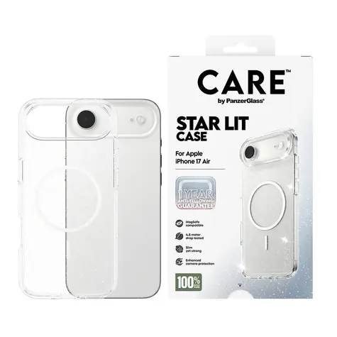 PanzerGlass CARE kryt Apple iPhone Air Star Lit třpytivý/bílý MagSafe 