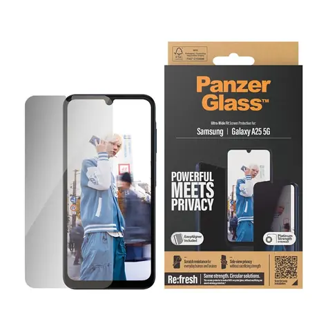 PanzerGlass Privacy Samsung Galaxy A25 5G s instalačním rámečkem