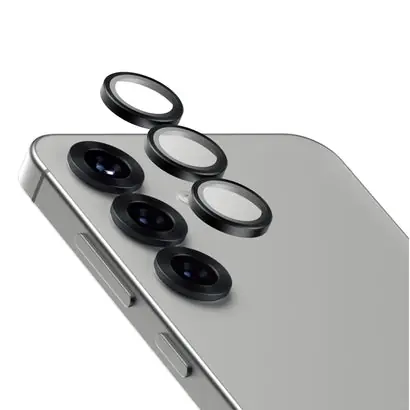 PanzerGlass Hoops Ceramic Samsung Galaxy S25 černé ochranné kroužky pro čočky fotoaparátu