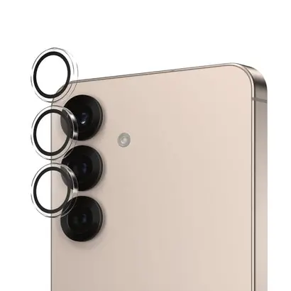 PanzerGlass Hoops Samsung Galaxy S25 čiré ochranné kroužky pro čočky fotoaparátu