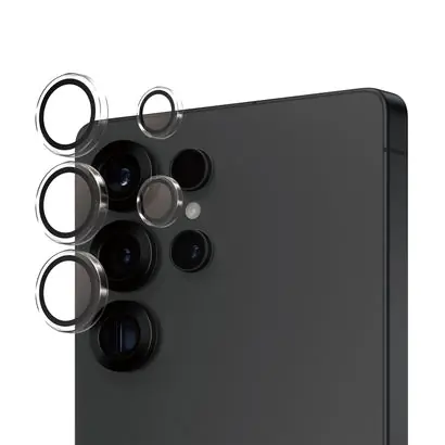 PanzerGlass Hoops Samsung Galaxy S25 Ultra čiré ochranné kroužky pro čočky fotoaparátu