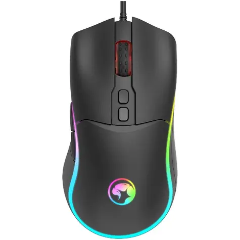 Marvo M358 černá / herní optická myš / 7200 DPI / RGB / USB / 1.5m