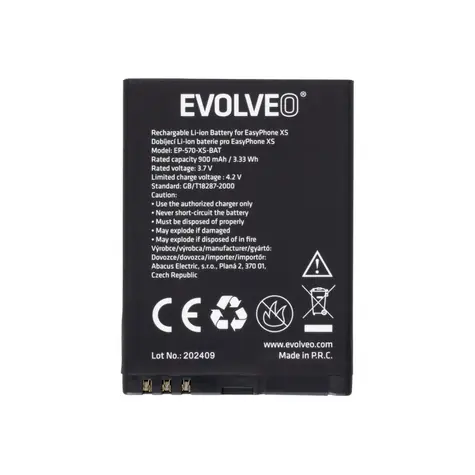 EVOLVEO originální baterie pro EasyPhone ID/EG/XS EP-400/550/570 / 900 mAh