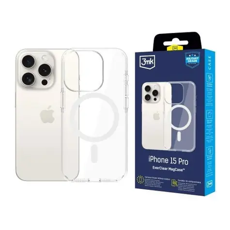 3mk EverClear MagCase zadní kryt pro Apple iPhone 15 Pro