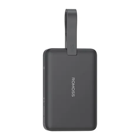 Romoss WMS10 10000mAh černá / Powerbanka / 30W / USB-C + Lightning + kabel