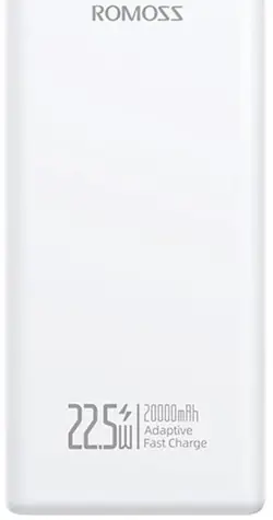 Romoss PRC20 20000mAh bílá / Powerbanka / 22.5W / USB-A & USB-C & Lightning + kabel