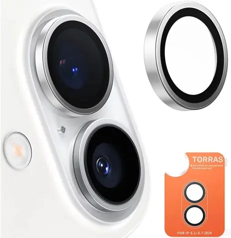 Torras Lensguard sklo na fotoaparát pro Apple iPhone 16 Pro šedá