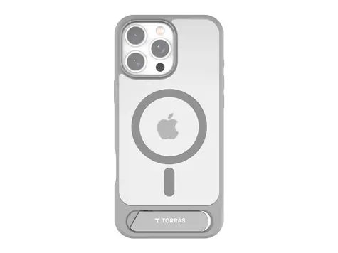 Torras Pstand Series Ochranné pouzdro pro iPhone 16 Pro Max šedá