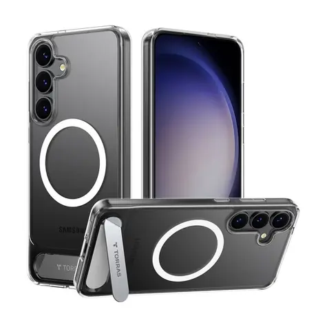 Torras Pstand Series Ochranné pouzdro pro Samsung S25 transparentní