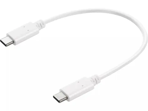 Sandberg USB-C Charge Cable 0.2m 65W bílá / nabíjecí kabel USB-C na USB-C