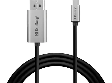 Sandberg USB-C to DisplayPort Cable 2M černá / kabel HDMI na USB-C