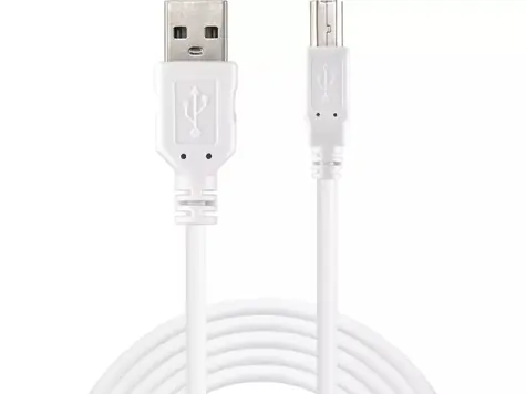 Sandberg USB 2.0 A-B male 1.8 m bílá / kabel USB-A na USB-B